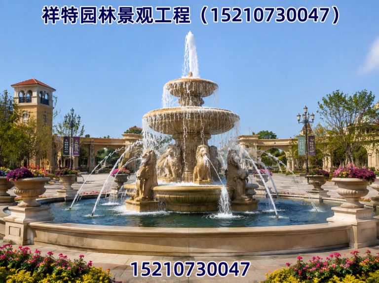 定州市喷泉工程展示图